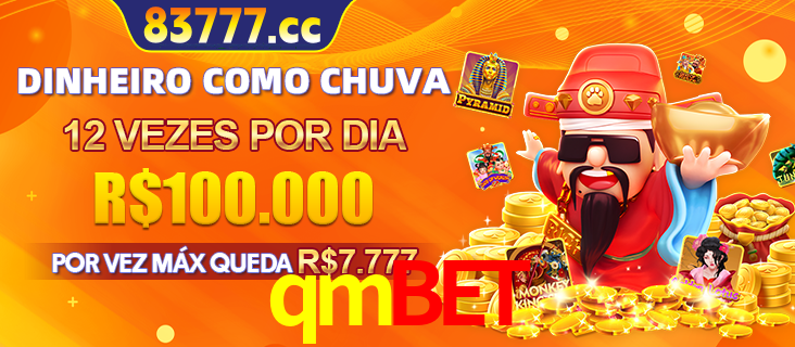Banner do programa de recompensas Recomende para amigos do qmbet, detalhando os bônus por convidar amigos, com prêmios que chegam a R$288.888.